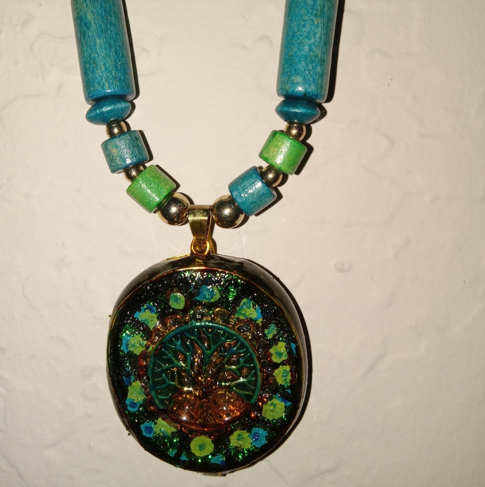 Tree of life emblem necklace